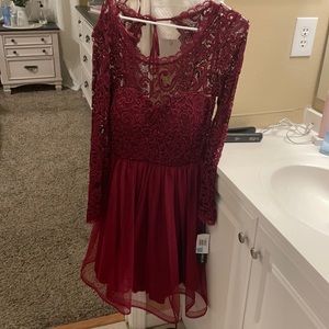 Maroon dress